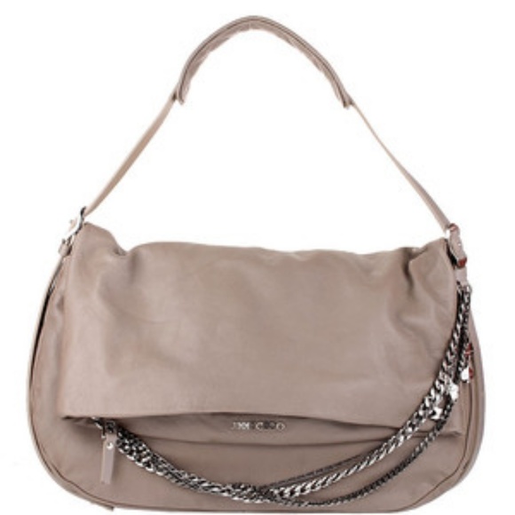 RARE Jimmy Choo Large Hobo Chain Biker Bag - Picture 3 of 6